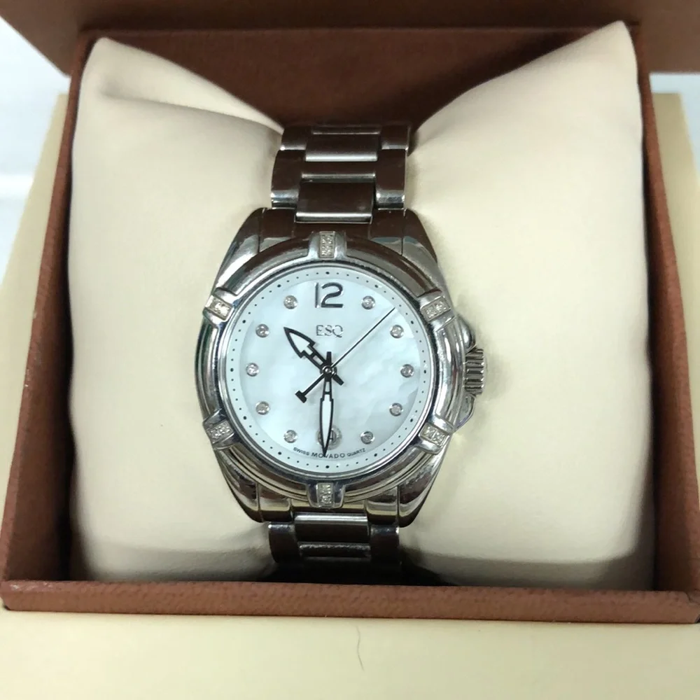 Ladies ESQ by Movado‎ women’s watch in original box manual